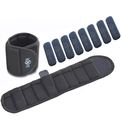 W8FIT Adjustable Wearable Wrist Arm Weights for Walking, Fitness, and Physical Therapy - size: LARGE 3.4 LBS PAIR (1.7 LBS each)