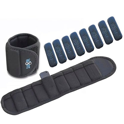 W8FIT Adjustable Wearable Wrist Arm Weights for Walking, Fitness, and Physical Therapy - size: LARGE 3.4 LBS PAIR (1.7 LBS each)