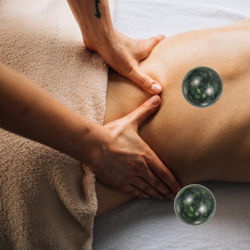 DOITOOL Massage Roller Balls 2pcs Firm Muscle Roller Ball Fitness Tool for Hand and Foot Massage Trigger Point Therapy Myofascial Release Random Color