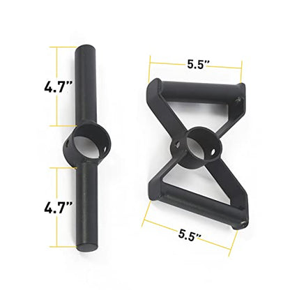Adjustable kettlebell Handle, Heavy Duty Kettlebell Handle for Plates, Loading Pin with D-bar, Double D-bar and T-bar for Olympic Weight Plates, Hold Up 200lbs. - color: Black