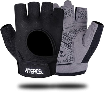 ATERCEL Weight Lifting Gloves Full Palm Protection, Workout Gloves for Gym, Cycling, Exercise, Climbing, Breathable, Super Lightweight for Mens and Women