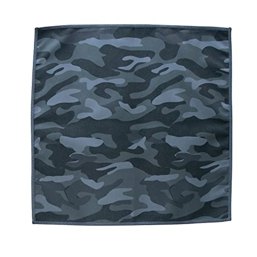 Unisex Sweat Absorbing Microfiber Handkerchiefs Quick Dry Sport Gym Towels 5 Pack - color: Moss Camo