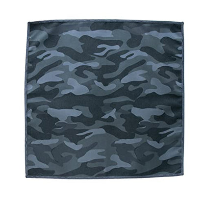 Unisex Sweat Absorbing Microfiber Handkerchiefs Quick Dry Sport Gym Towels 5 Pack - color: Moss Camo