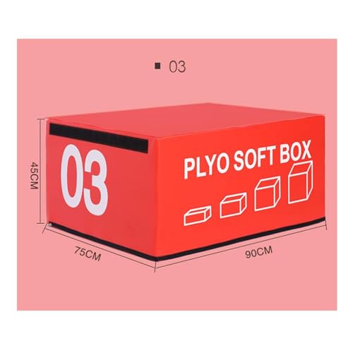 Foam Reinforced Box Stackable Soft Plywood Box, Anti-Skid Safety Used for Jumping, Strength Training and Physical Training, Suitable for Home Gym Box - size: 90*75*45cm
