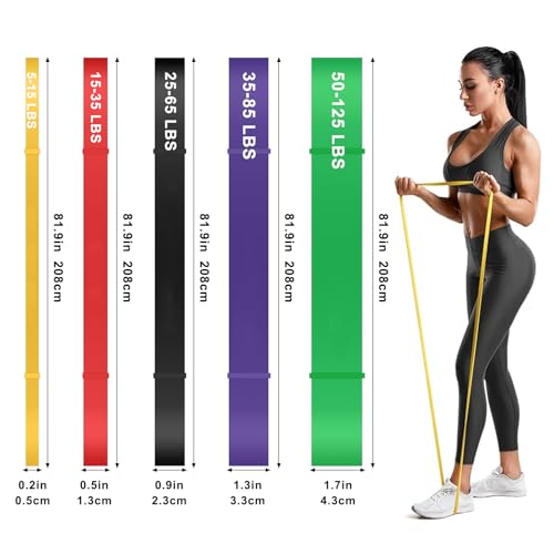 Pull Up Bands, Resistance Bands Set, Pull-Up Assistance Bands Set for Men & Women, Exercise Workout Bands for Working Out, Body Stretching, Physical Therapy, Muscle Training