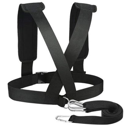 Sled Pulling Belt, Adjustable Heavy Duty Removable Sled Harness for Pulling Fitness, Resistance Training