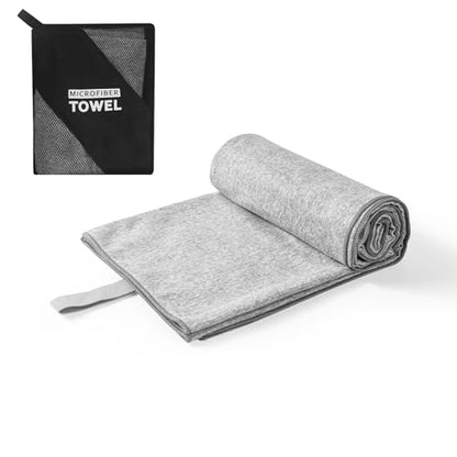Quick Dry Microfiber Towel for Camping,Beach Travel Body Gym Hiking Swimming Pool Yoga Mat Towels (Grey, 30X60 Inch)