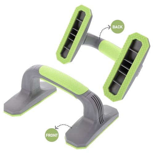 Pushup Bars Handles for Home Gym Equipment, 2pcs Plastic Non-slip Strength Training Stands with Ergonomic Grip, Portable Fitness Workout Push up Grips for Floor Exercise