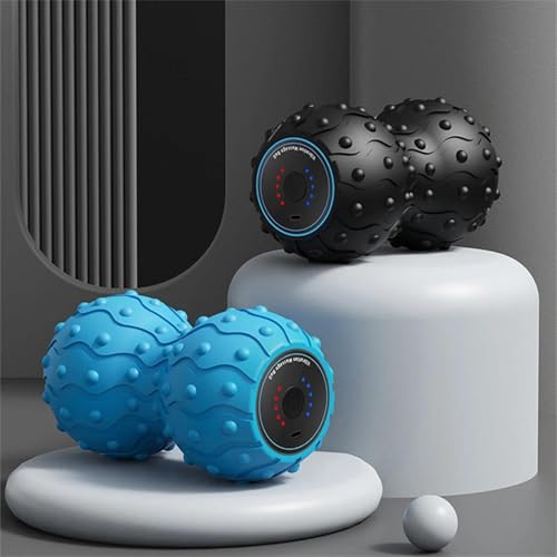 Rechargeable Vibrating Peanut Massage Ball – 5‑Gear Portable Foam Roller for Deep Tissue, Muscle Recovery, Yoga, Mobility & Full‑Body Relaxation,A - color: A