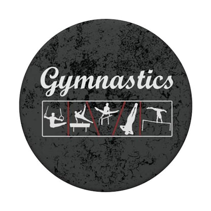 Awesome Boys & Mens Gymnastics Apparatus Gift Design PopSockets PopGrip: Swappable Grip for Phones & Tablets PopSockets Standard PopGrip - style: Standard