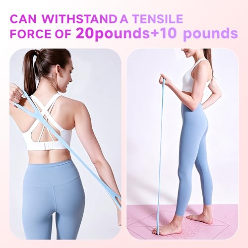 2026 Upgrade Figure 8 Resistance Band with Handles, Elastic Bands for Working Out,Arm,Back,Shoulder Training Elastic Ropes,Exercise Equipment for Yoga, Pilates,Physical Therapy Stretching (3 Pcs)