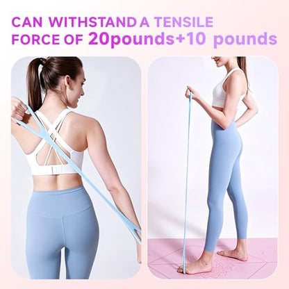 2026 Upgrade Figure 8 Resistance Band with Handles, Elastic Bands for Working Out,Arm,Back,Shoulder Training Elastic Ropes,Exercise Equipment for Yoga, Pilates,Physical Therapy Stretching (3 Pcs)
