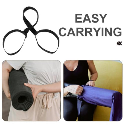 Toddmomy 4pcs Yoga Mat Straps for Carrying, Adjustable Non-Slip Sling 31 Inch Yoga Mat Carrying Straps