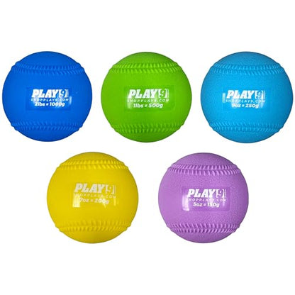 Plyoball Weighted Ball Set for Throwing and Pitching Training - Training Balls for Softball - Builds Speed, Strength, & Muscle Memory