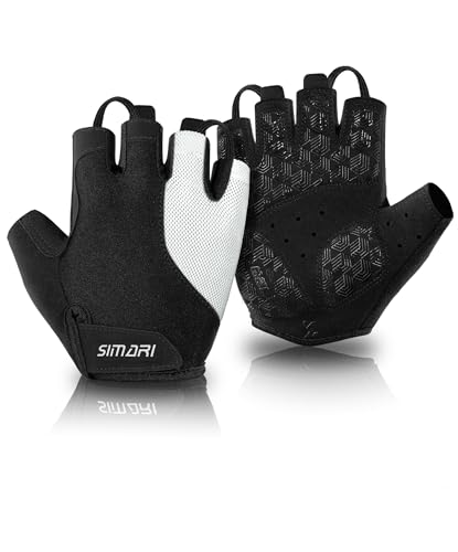 SIMARI Gel Pad Cycling Gloves with Shock-Absorbing/Grip/Breathable, Workout Bike Gloves for Men Women Biking, Mountain Biking, Fitness, Gym Exercise, Weight Lifting Training, Yoga, Pilates