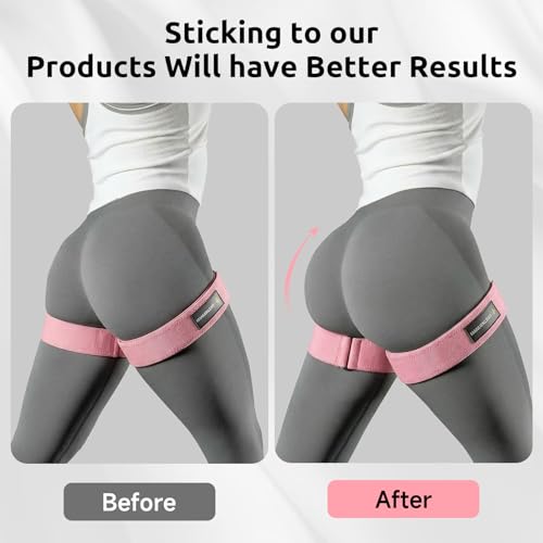 MANUEKLEAR Non-Slip Blood Flow Restriction Bands for Thighs, BFR Booty Bands for Women Glutes Leg, Adjustable Occlusion Thigh Bands for Workout Leg & Hip