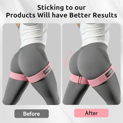 MANUEKLEAR Non-Slip Blood Flow Restriction Bands for Thighs, BFR Booty Bands for Women Glutes Leg, Adjustable Occlusion Thigh Bands for Workout Leg & Hip
