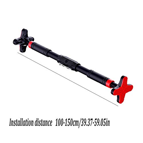 Pull-Up Bars AGYH Door Corridor Horizontal Bar, Wall-Mounted Fitness Bar Without Screws, Non-Slip and Anti-Rotation, 100-150 Adjustable, Safety Load 250kg