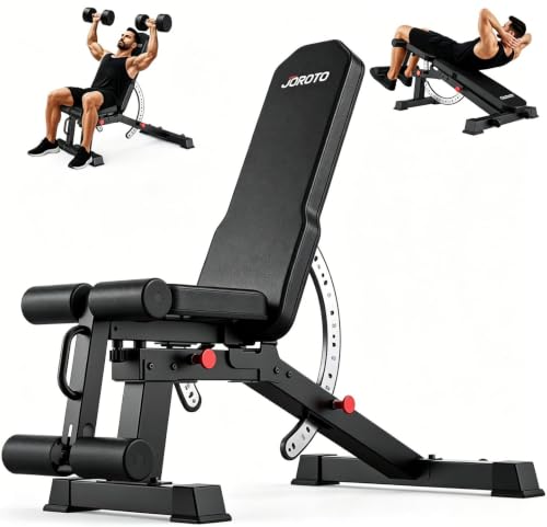 JOROTO FID Adjustable Weight Bench, 1500LBS Workout Bench for Home Gym