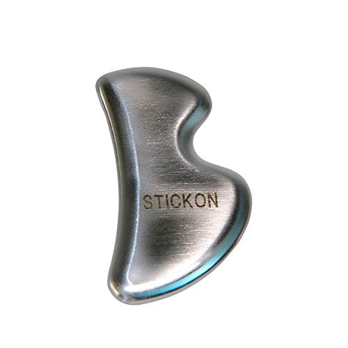 Stainless Steel Gua Sha Scraping Massage IASTM Soft Tissue Mobilization Tool (B Shape)