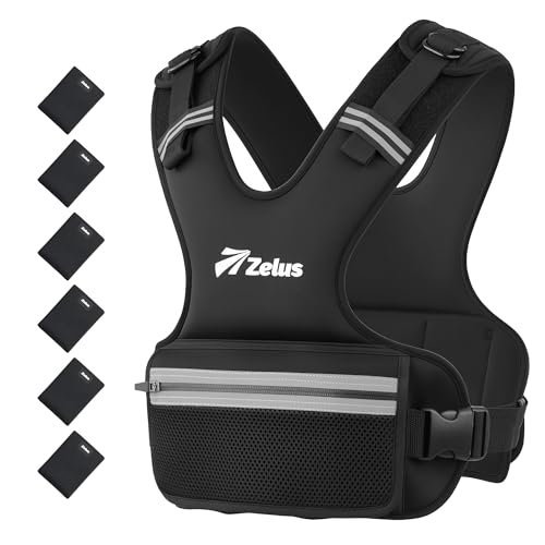 ZELUS Weighted Vest, Z-Fit Soft Iron Adjustable Weighted Vest for Women and Men, Ultra Thin Weight Vest for Home Gym Strength Training Weight Loss Workout, 08-14lb/11-20lb/20-32lb.
