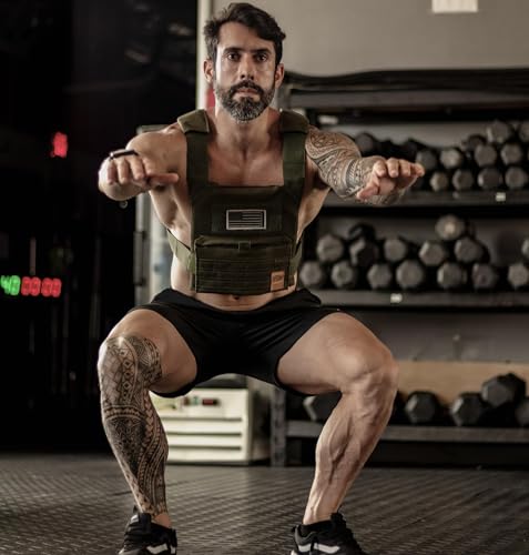 Unbrokenshop.com Sand Plates for Weight Vest - Excellent for Mobility, Ergonomic, Adjustable and Portable - Perfect Weights to Add to Your Vest For Fitness Exercise (Pair)