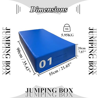 4 in 1 Foam Plyometric Box, Adjustable Height Soft Foam Jump Box Set, Non-Slip, Durable, Easy-to-Clean Soft Training Box, Suitable for Gyms, Home, Jumping, etc.(Size:01（90 * 55 * 20cm）) - size: 01（90*55*20cm）
