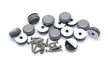 GorillaGlides 1 Inch Chair Sliders/Furniture Floor Protectors (16 Furniture Glides) Self-Adhesive Screw On Chair Glides for Sliding on Low-Pile Carpet & Hard Surface Floors, Round - size: 1 Inch - 16 Pack