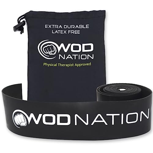 WOD Nation Muscle Floss Bands Recovery Band for Tack and Flossing Sore Muscles and Increasing Mobility : Stretch Band Includes Carrying Case