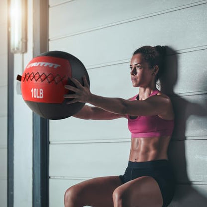 RitFit Soft Medicine Ball/Wall Ball for Strength and Conditioning Workouts, Core Training