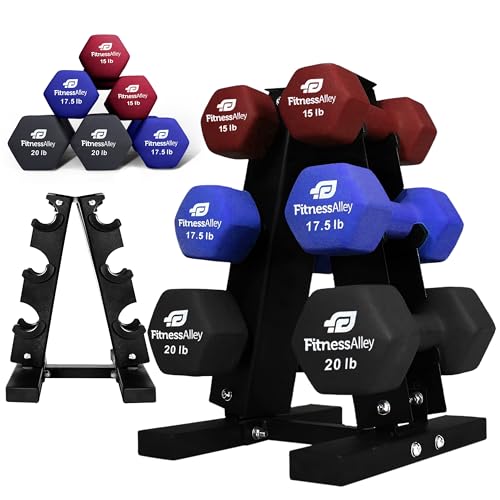Dumbbells Storage Rack Neoprene Dumbbells Weight Rack - 2.0MM Thickness Weight Organizer Stand for Home Gym - Easy Assembly