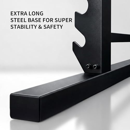 PROIRON Super Stable 4-Tier Dumbbell Rack, One Entire Piece of Steel Weight Rack for Home Gym, Heavy Duty 450LB Storage Holder, Compact Weight Rack (Dumbbell Rack Stand Only)