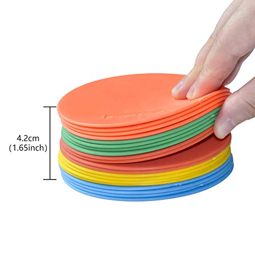 Spot Markers 6pcs 4inch 6inch 8inch 10inch 12inch Floor Marker for Kids Agility Training