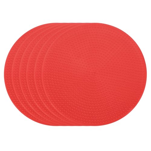 PATIKIL Spot Markers, Non-Slip Floor Dots Agility Markers Flat Field Cones Poly Dot - color: Red