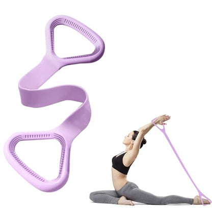 Resistance Bands, Figure 8 with Handles - color: Purple
