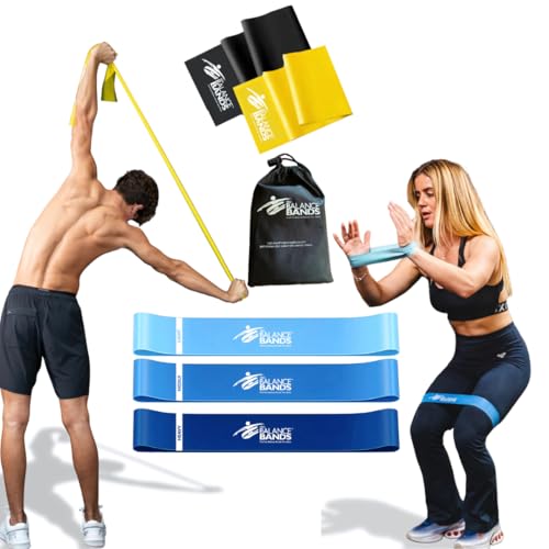 Full Body Resistance Bands for Home Workouts & Strength Training – Loop & Stretch Bands for Muscle, Mobility, Rehab & Travel Fitness