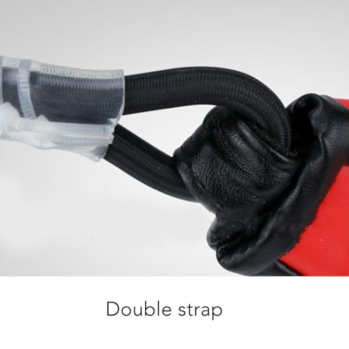 Double End Punching Ball, PU Leather Speedbag Pear Hanging Speed Punching Bags Boxing Training Ball Equipment for Reaction Eye Coordination Training