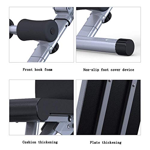 Adjustable/Foldable Utility Bench for Home Gym, Weightlifting and Strength Training - Bonus Workout Poster with Total Body Exercises