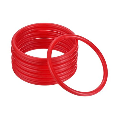 M METERXITY Carnival Toss Rings - Plastic Round Throw Hoops Apply to Parties/Interactive Games - color: Red, size: 3.35"
