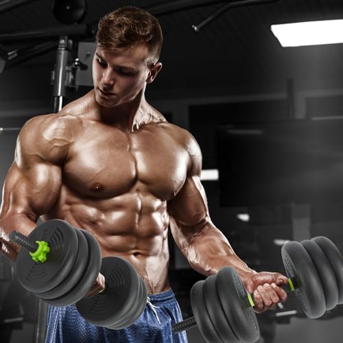 44/66/88Lb Dumbbell Sets Adjustable Weights, Free Weights Dumbbells Set for Home Gym