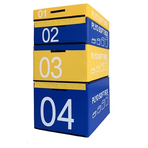 LICOME Jump Box Soft Foam Box Professional Physical Training Combination Box Used for Home Gym and Outdoor Exercise. Suitable for Agility Training and Speed Training - color: G