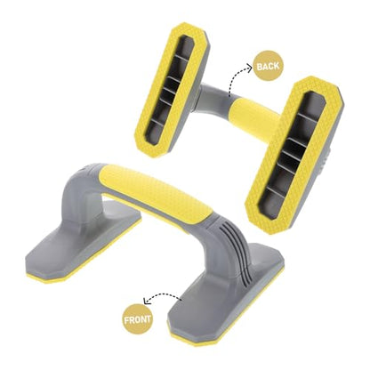 2Pcs Pushup Board Fitness Equipment Bar Stands with Grip Handles Lightweight Portable Strength Training for Home and Travel Workout Floor Exercise