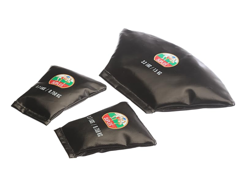 Suples Bulgarian Bag-Model Strong, Gray Vinyl (37lbs - 44lbs) Made, Including The Instructional Video Link from The Inventor Coach Ivan Ivanov (Wrestling, Fitness, Crossfit)