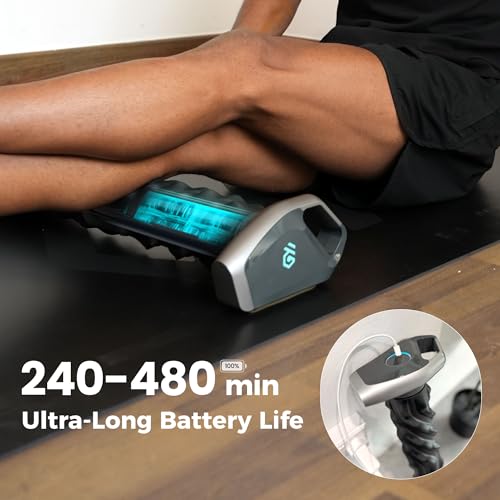A1 Smart Electric Foam Roller, Hands-Free Self Rolling Massager for Back, Legs & Full Body, App-Controlled with 3 Speeds, Post-Workout Relaxation, 240-480 Min Battery