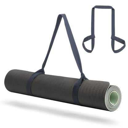 Yoga Mat Carrier Strap, Adjustable Thick Straps Sling for Carrying Large Mats, Stretching Band