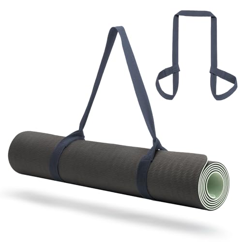 Yoga Mat Carrier Strap, Adjustable Thick Straps Sling for Carrying Large Mats, Stretching Band