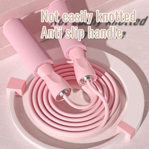 9.8 feet Adjustable Tangle-Free jumping rope exercise fitness home adult professional fat burning for fitness and weight loss