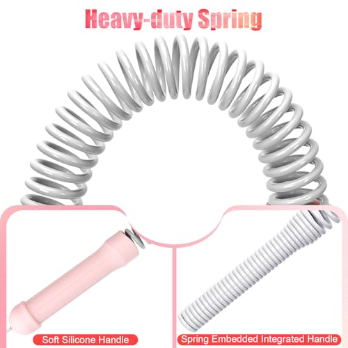 Upgrade Weighted Ropeless Battle Ropes, 2PCS Cordless Battle Rope for Home Gym, HIIT, Strength, Quiet Portable Training Rope, Workout Ropes Versatile Fitness Equipment for Men Women (Pink)