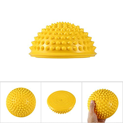 Half Round Massage Ball, Spiky Point Hemisphere Use for Yoga Fitness Exercise Gym Balancing Pad