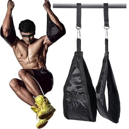 AB Straps Abdominal Sling Straps Pull Up Support Muscle Cantilever Workout Exercise Hanging Belt Nylon Rip Resistant Home Gym Fitness Equipment